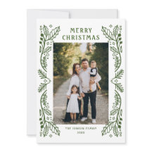 Funky Hand Drawn Whimsical Retro Christmas 3 Photo