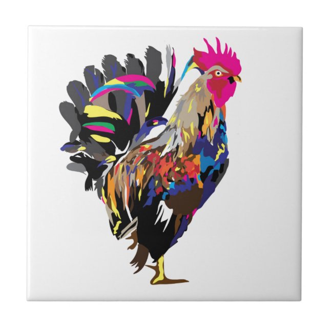 Funky Hen Tile (Front)