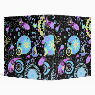 funky hippie design binder
