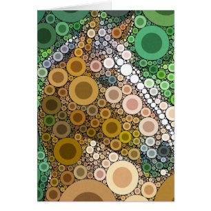 Funky Horse Circles Bulles Art Moderne