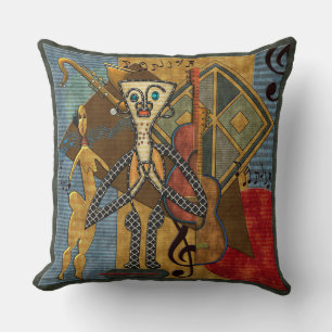Funky Hot Jazz  Throw Pillow
