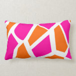 Funky Hot Pink Orange Giraffe Print Girly Pattern Lumbar Pillow<br><div class="desc">Funky Hot Pink Orange Giraffe Print Girly Pattern. Here's a fun and funky version of the trendy giraffe pattern wild animal print. Alternating colour variations of hot pink fuchsia and bright neon orange. This girly yet bold design is so bright and fun! "pink and orange" "giraffe" "giraffes" "giraffe print" "pattern"...</div>