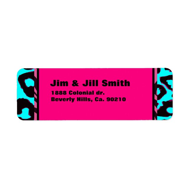 Funky Hot Pink Zebra Cheetah Custom Colour (Front)