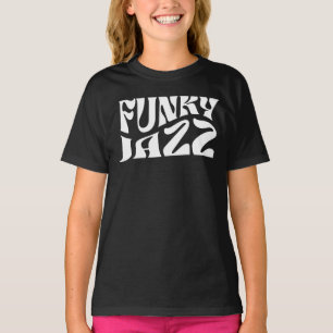 Funky Jazz Music Bold Typography T-Shirt