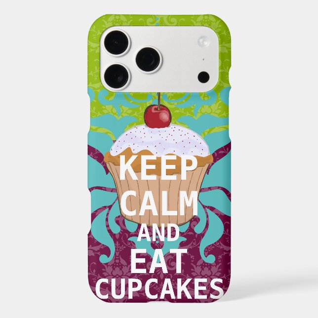Funky KEEP CALM & Manger Cupcakes prune n'importe  (Verso)