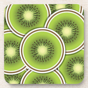Funky kiwi fruit coaster