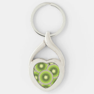 Funky kiwi fruit keychain