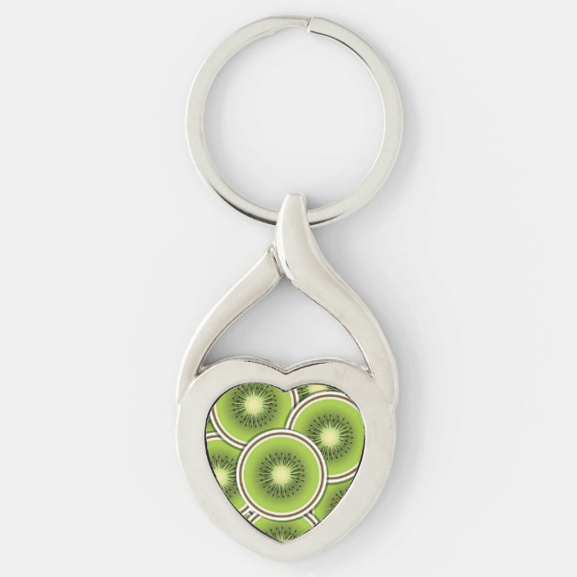 Funky kiwi fruit keychain (Front)