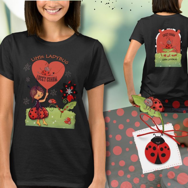 Funky Ladybug Garden Baby Shower Winner's Prize  T-Shirt (Funky Ladybug Garden Baby Shower Winner's Prize T-Shirt)