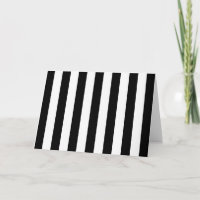 Funky Large Black and White Vertical Stripes