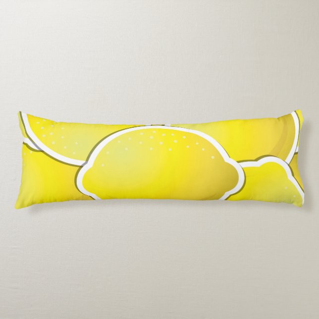 Funky lemon body pillow (Front)