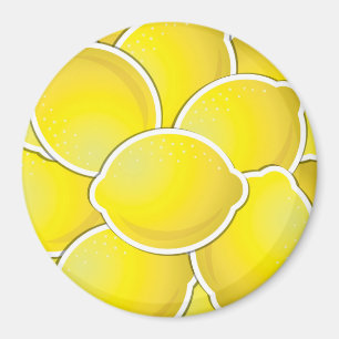 Funky lemon magnet