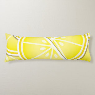 Funky lemon wedges! body pillow