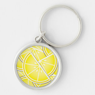 Funky lemon wedges! keychain