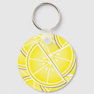 Funky lemon wedges! keychain