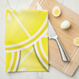 Funky lemon wedges! kitchen towel