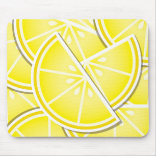 Funky lemon wedges! mouse pad