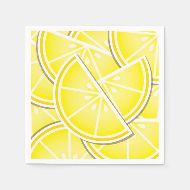 Funky lemon wedges! napkin (Front)