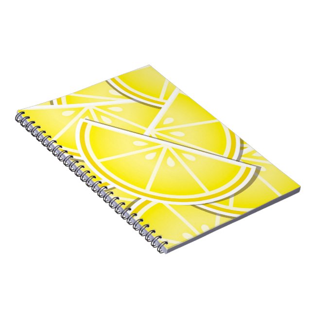 Funky lemon wedges! notebook (Right Side)