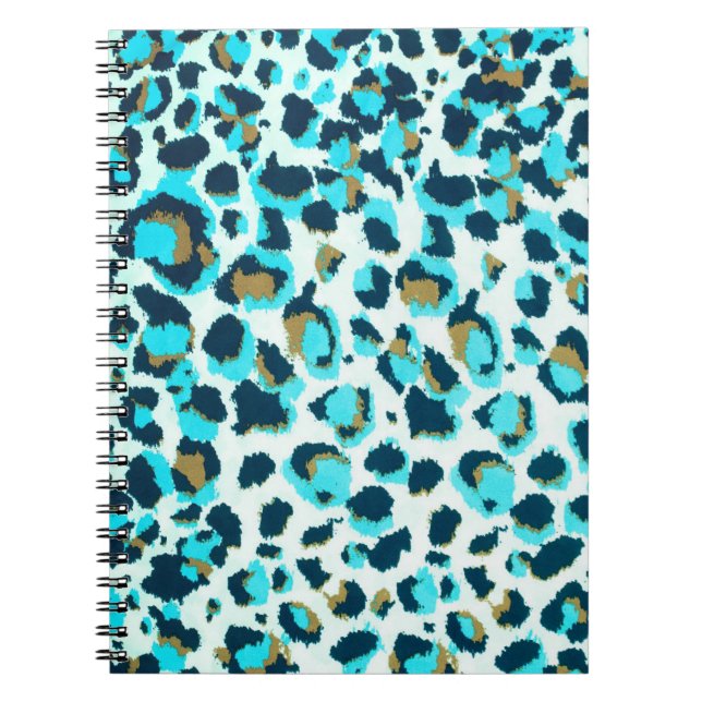 Funky Leopard Patterns Animal Zoo Art Animal Art  Notebook (Front)