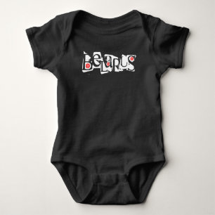 Funky Letters Belarus Беларусь Folk Baby Bodysuit