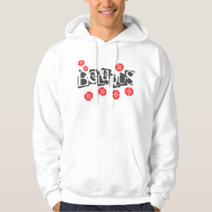 Funky Letters Folk Belarus Беларусь Hoodie Top