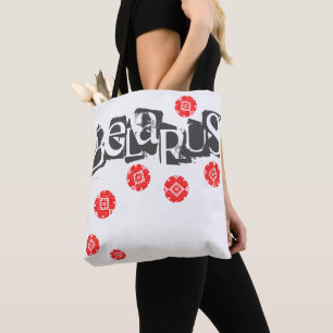 Funky Letters Folk Belarus Беларусь Tote Bag
