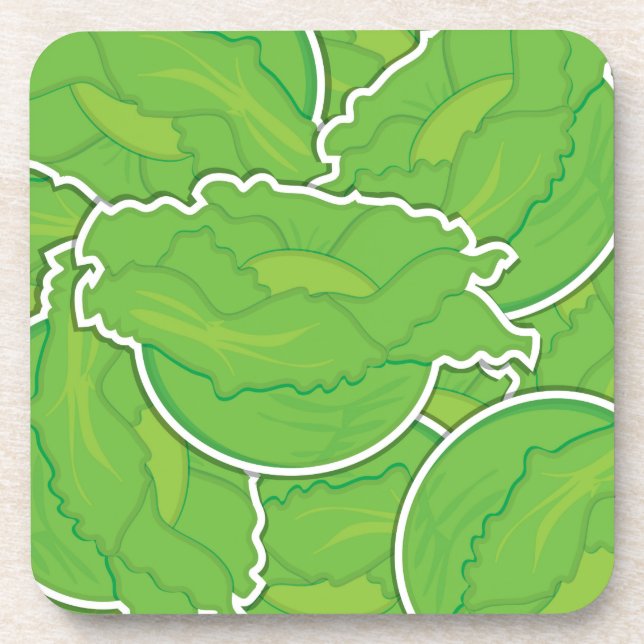 Funky lettuce coaster (Front)