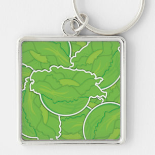 Funky lettuce keychain