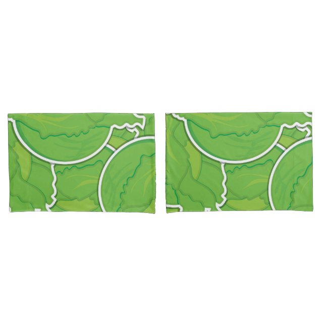 Funky lettuce pillowcase (Front-Set)
