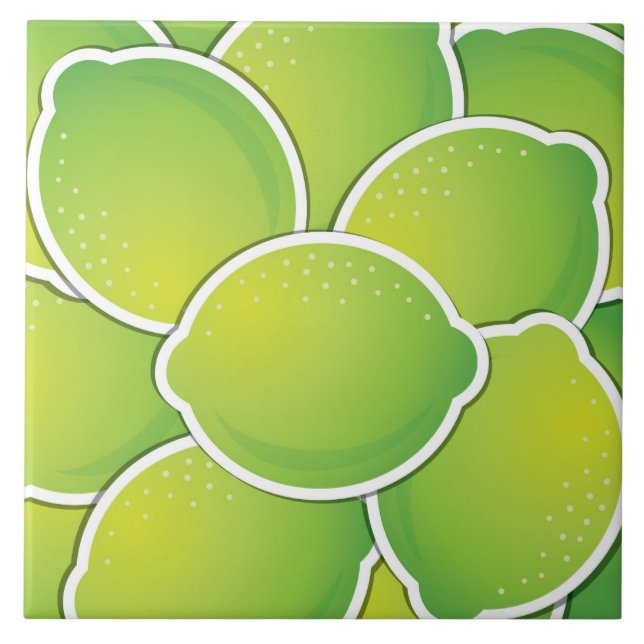 Funky lime tile (Front)