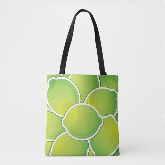 Funky lime tote bag (Front)