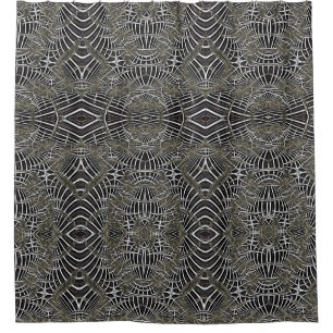 Funky Lines Mirrored Fractal Tribal Style Pattern