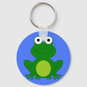 Funky little frog pond keychain