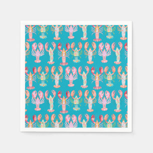 Funky Lobster Coastal Seafood Napkin