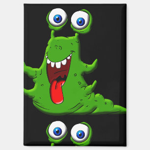 "Funky Mad Scientist Monster" Magnet