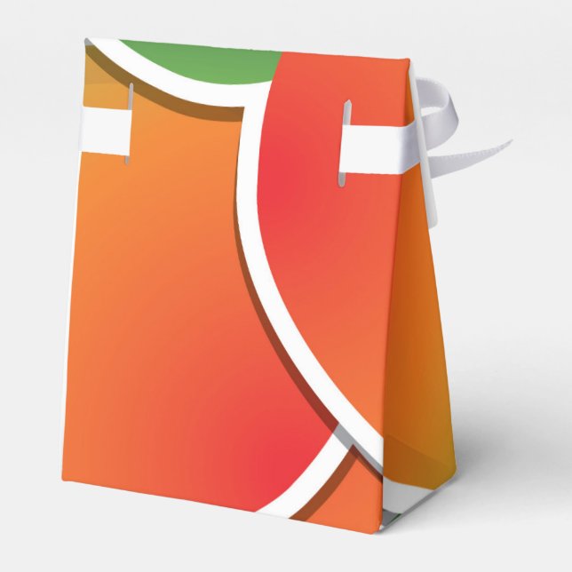 Funky mango favor box (Back Side)