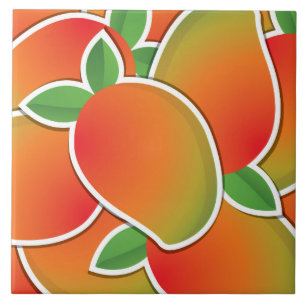 Funky mango tile