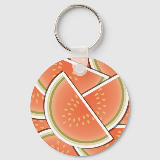 Funky melon wedges keychain (Front)