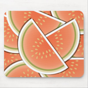 Funky melon wedges mouse pad