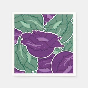 Funky mixed cabbage napkin