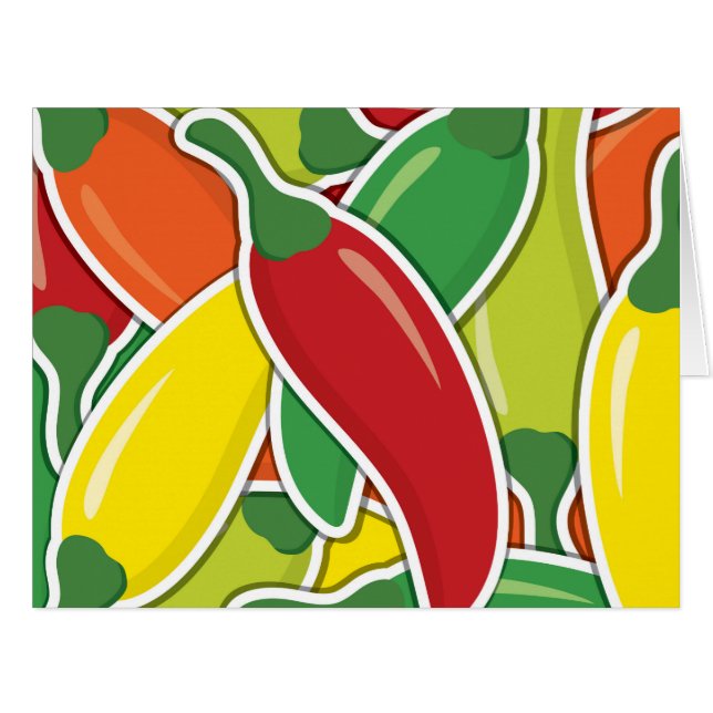 Funky mixed chilli peppers (Front Horizontal)