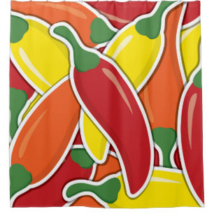 Funky mixed chilli peppers