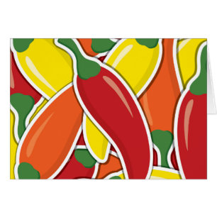 Funky mixed chilli peppers