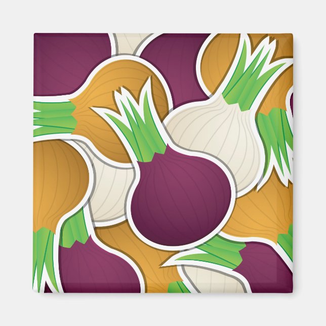 Funky mixed onions magnet (Front)
