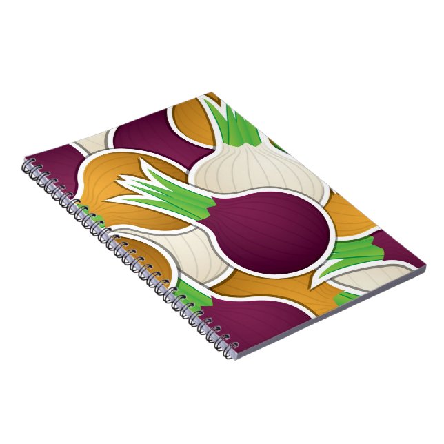 Funky mixed onions notebook (Right Side)