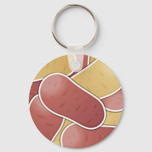 Funky mixed potato keychain