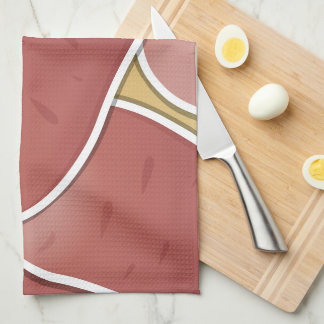 Funky mixed potato kitchen towel (Quarter Fold)