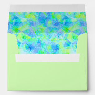 Funky Modern Retro Cool Polygon Mosaic Pattern Envelopes