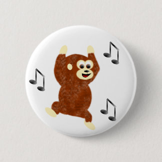 Funky Monkey 2 Inch Round Button